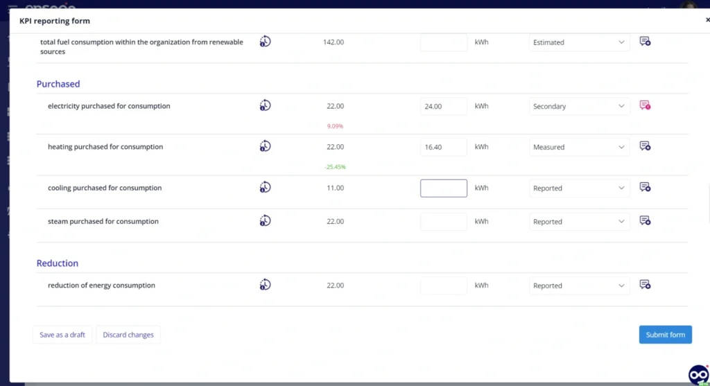 esg data management reporting software